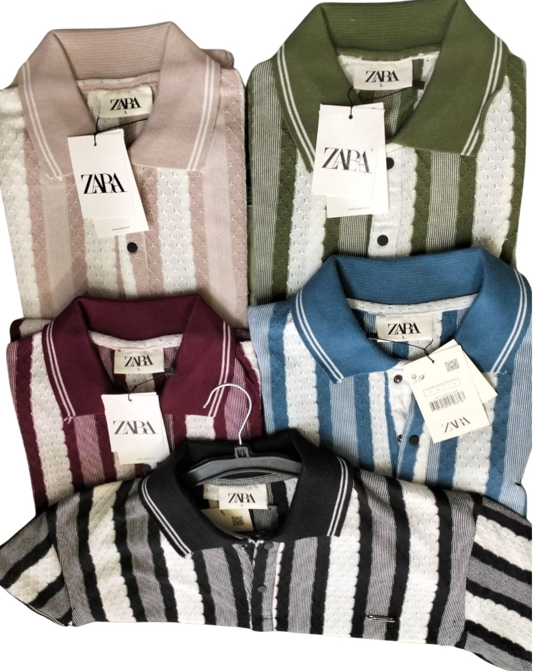 Premium Zara-Style Vertical Striped Polo T-Shirts for Men – Classic & Trendy Summer Wear - Image 3